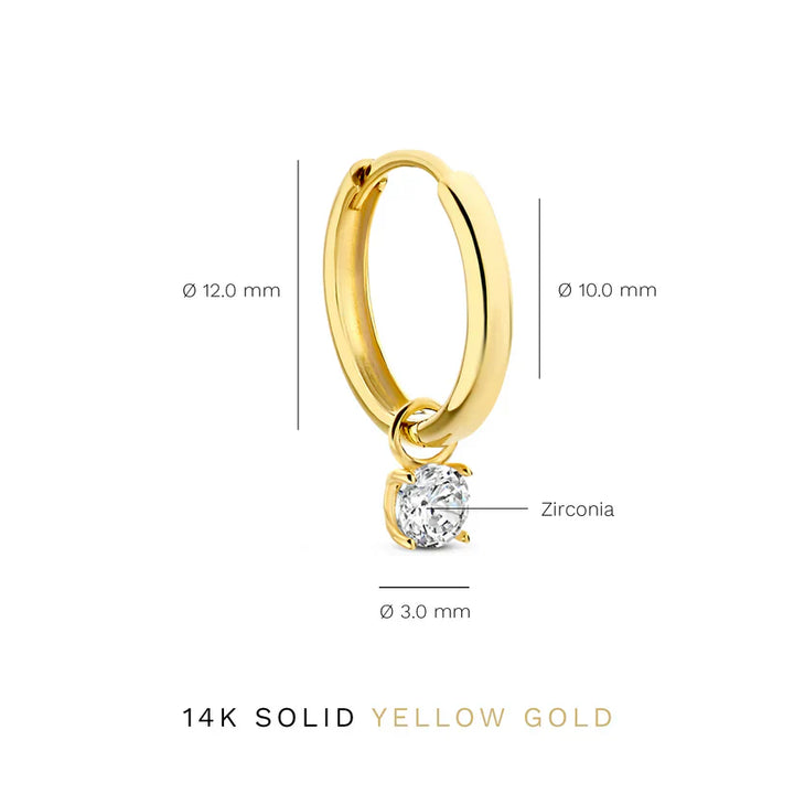 Persephone de Lune Stone Earrings Set | Gold