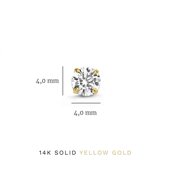 Rosa Brillane Stone Earrings Set | Gold