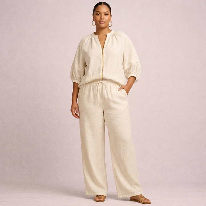 Paloma | Casual Set with Zipper