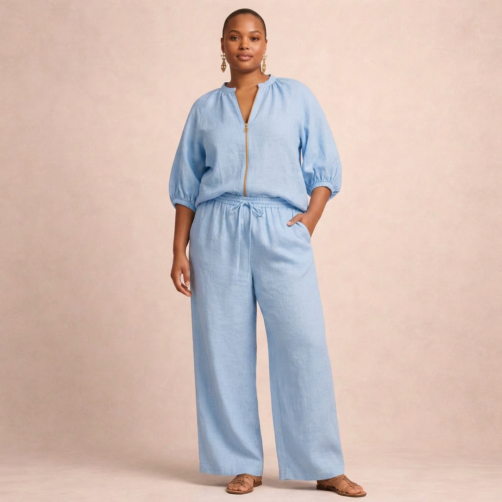 Paloma | Casual Set with Zipper
