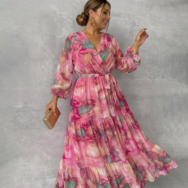 Petra | Wrap Dress with Floral Print