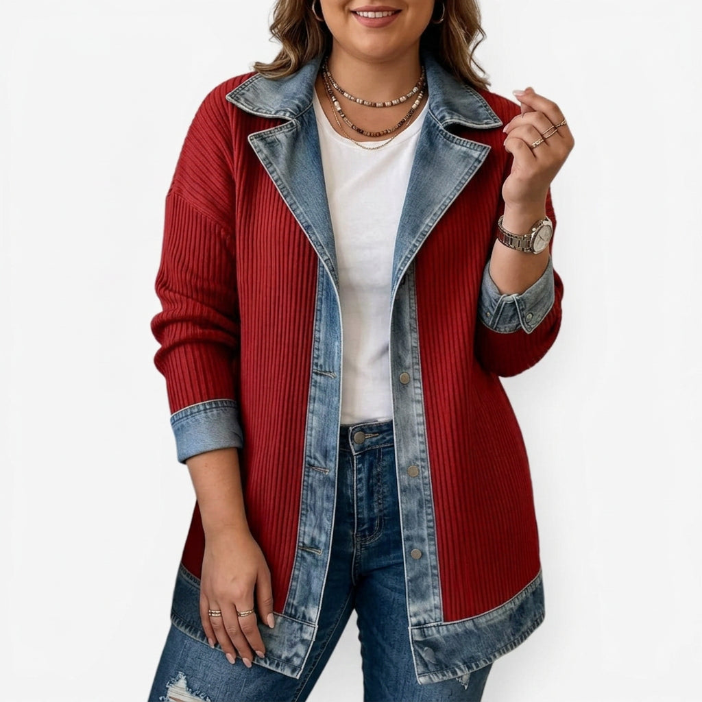 Yuki | Indigo Knit Jacket