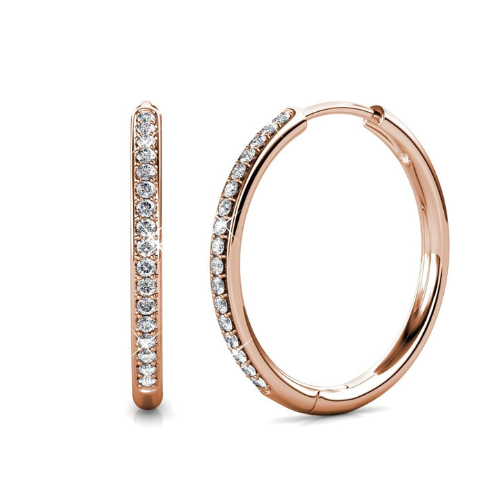 Lara Pave Earrings | White Gold