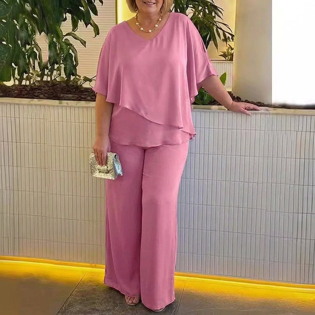 Vita | Co-ord Set Two-Piece With Trousers Wide-Leg