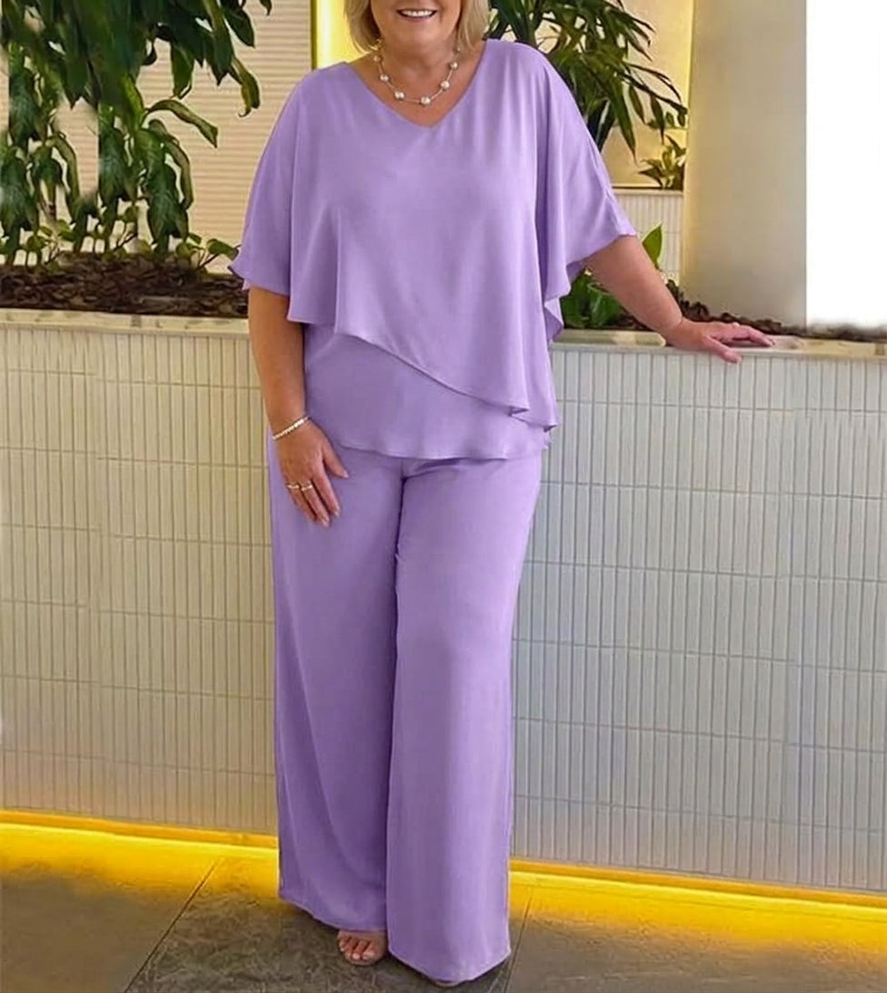 Vita | Co-ord Set Two-Piece With Trousers Wide-Leg