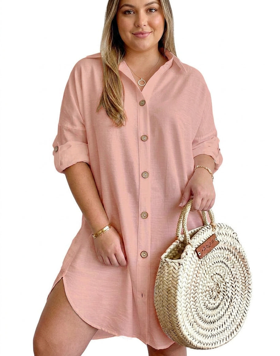 Leona - Button-Up Shirt Dress
