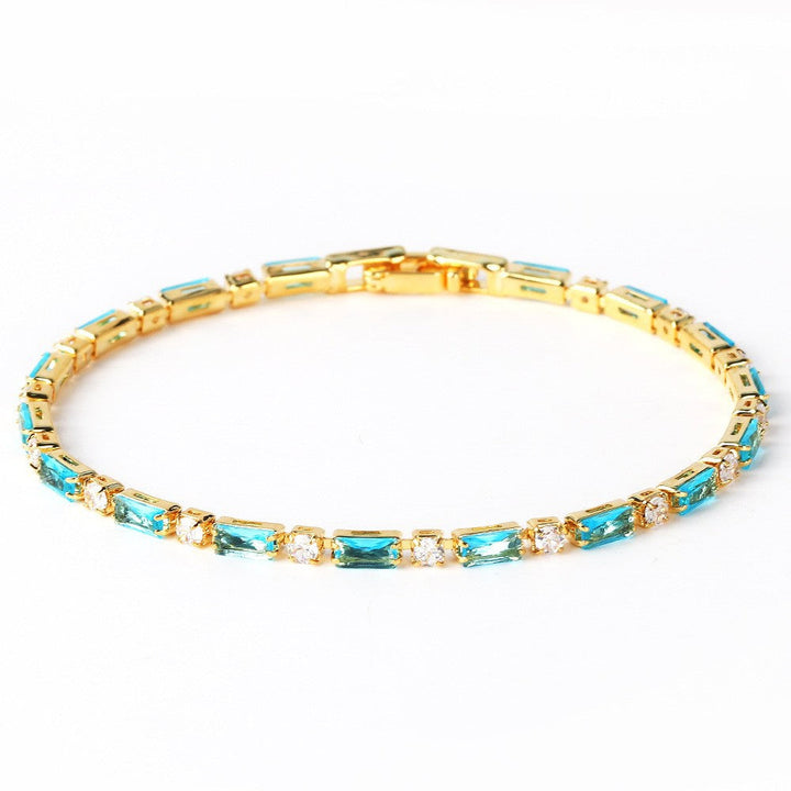 Nell Turquoise Stone Bracelet | Gold