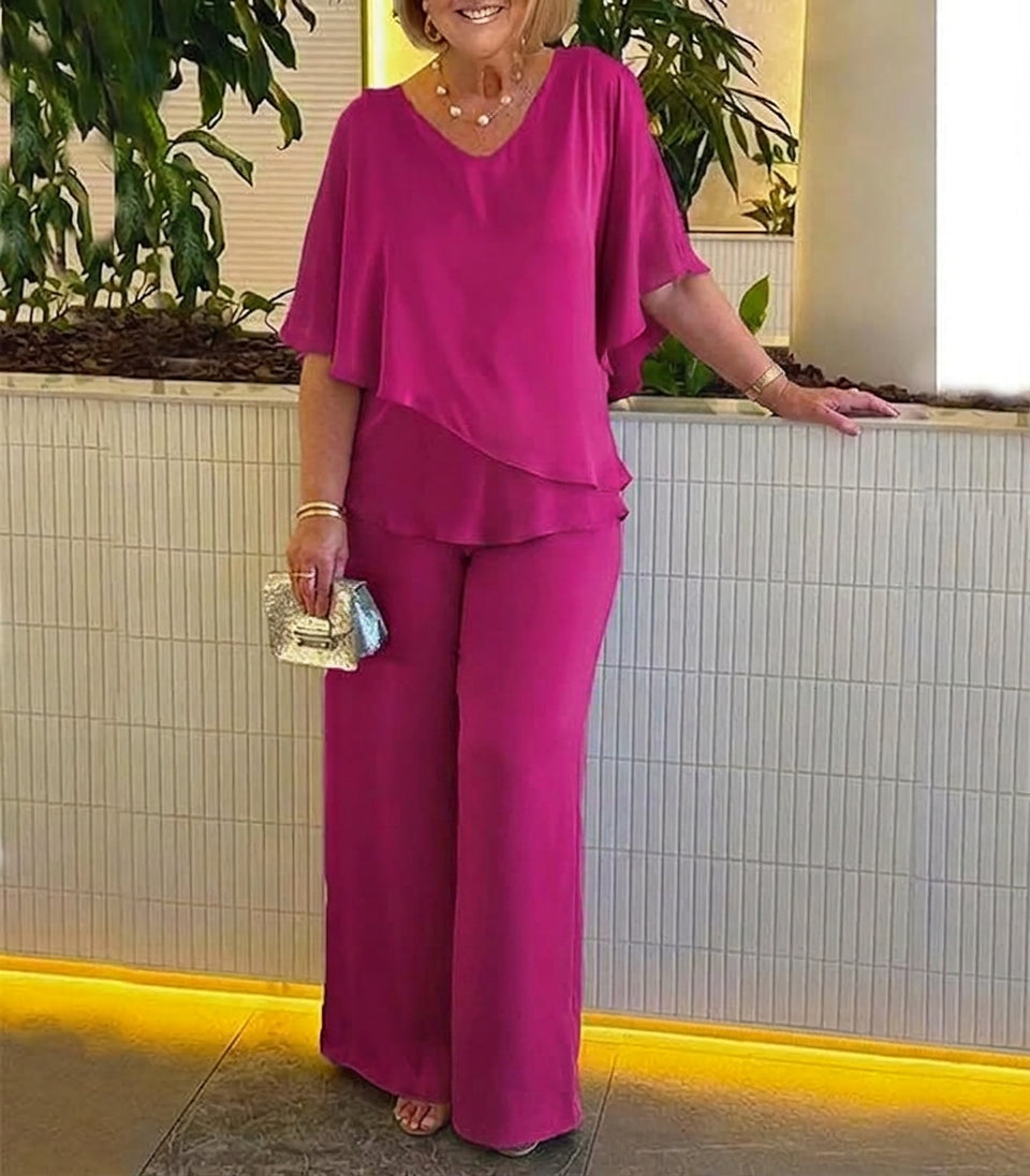 Vita | Co-ord Set Two-Piece With Trousers Wide-Leg