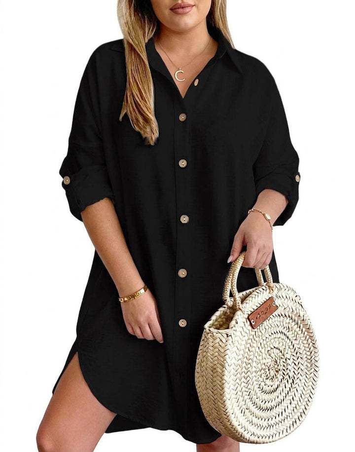 Leona - Button-Up Shirt Dress