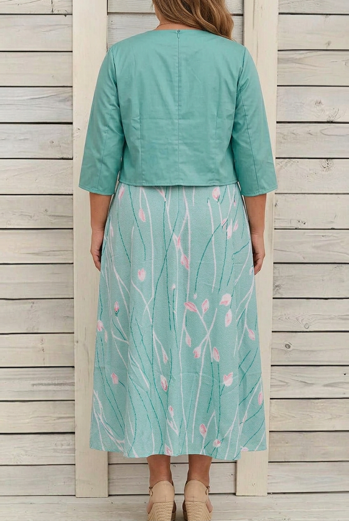 Orla - Floral Dress Two-Piece Set