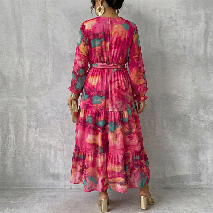 Petra | Wrap Dress with Floral Print