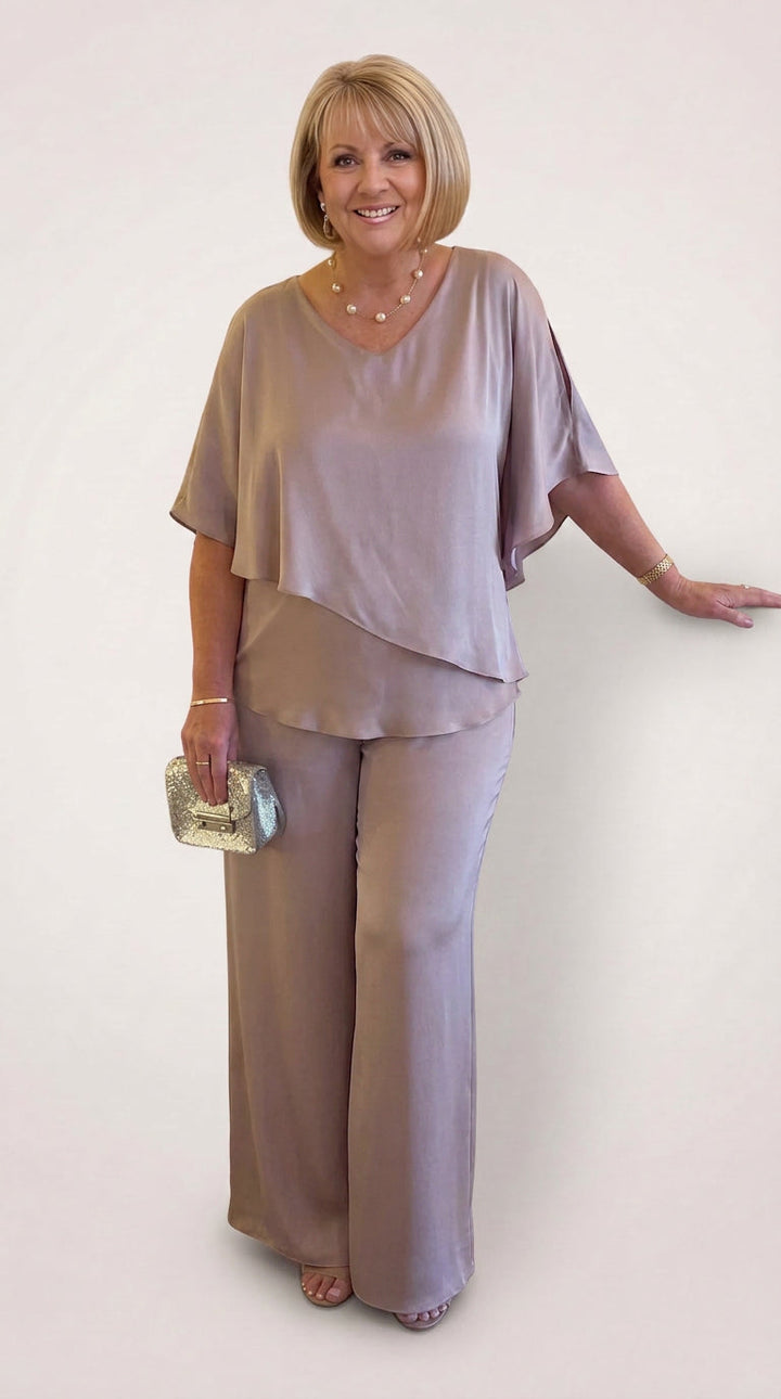 Vita | Co-ord Set Two-Piece With Trousers Wide-Leg