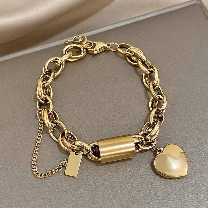 Greer Chunky Bracelet | White Gold