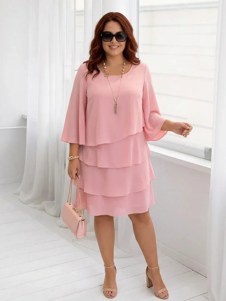Arabella | Elegant Comfort Ruffle Dress