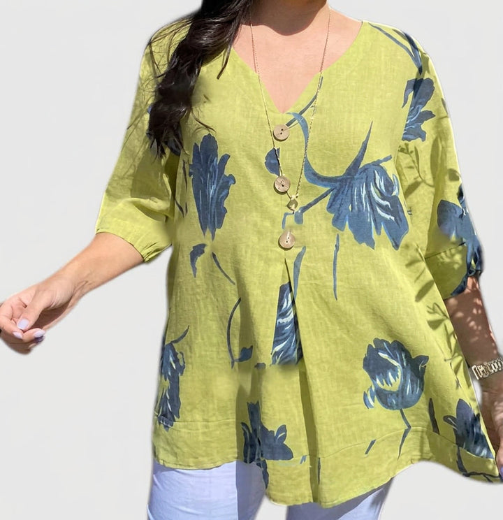 Junia | Elegant Floral Print Blouse