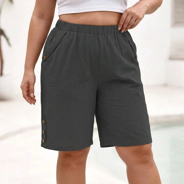 Freya | Cotton Linen Shorts