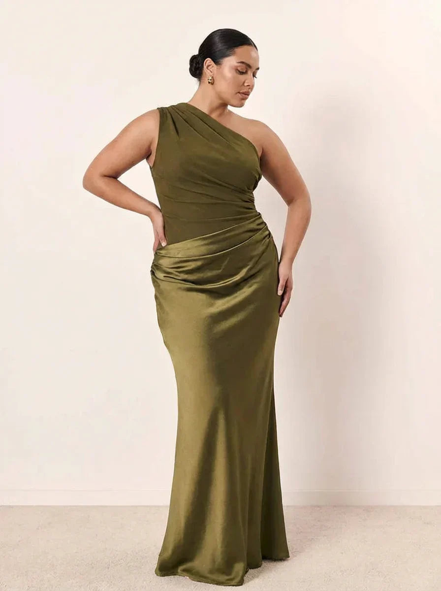 Floriane | Maxi Dress with a Guilt in Satin