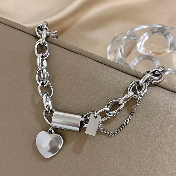 Greer Chunky Bracelet | White Gold