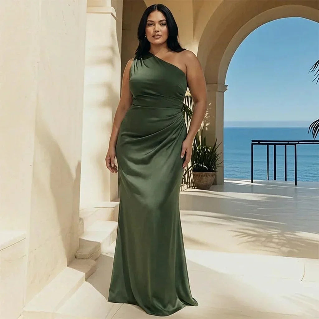 Floriane | Maxi Dress with a Guilt in Satin