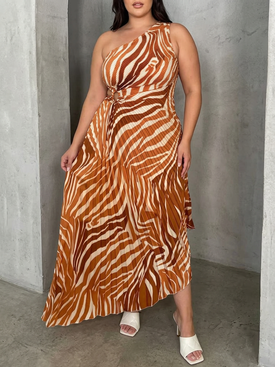 Eilwen | Vibrant Tropical Evening Dress