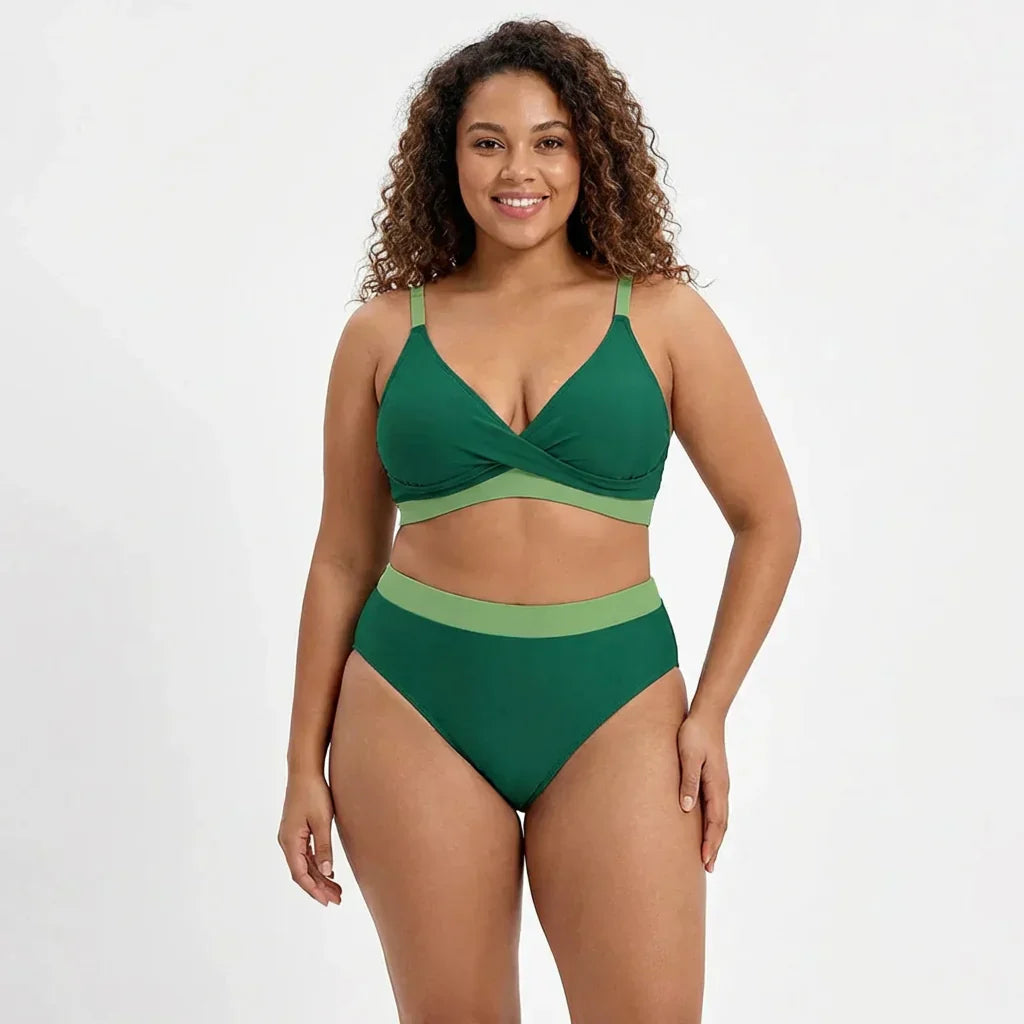 Wilhelmina | Your tummy-shaping bikini set with a stylish V-neck