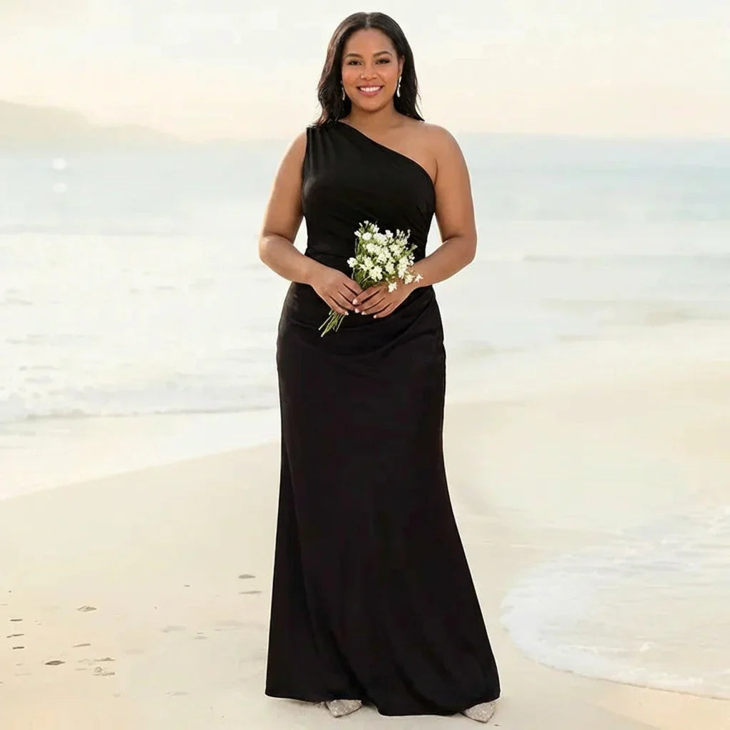 Floriane | Maxi Dress with a Guilt in Satin