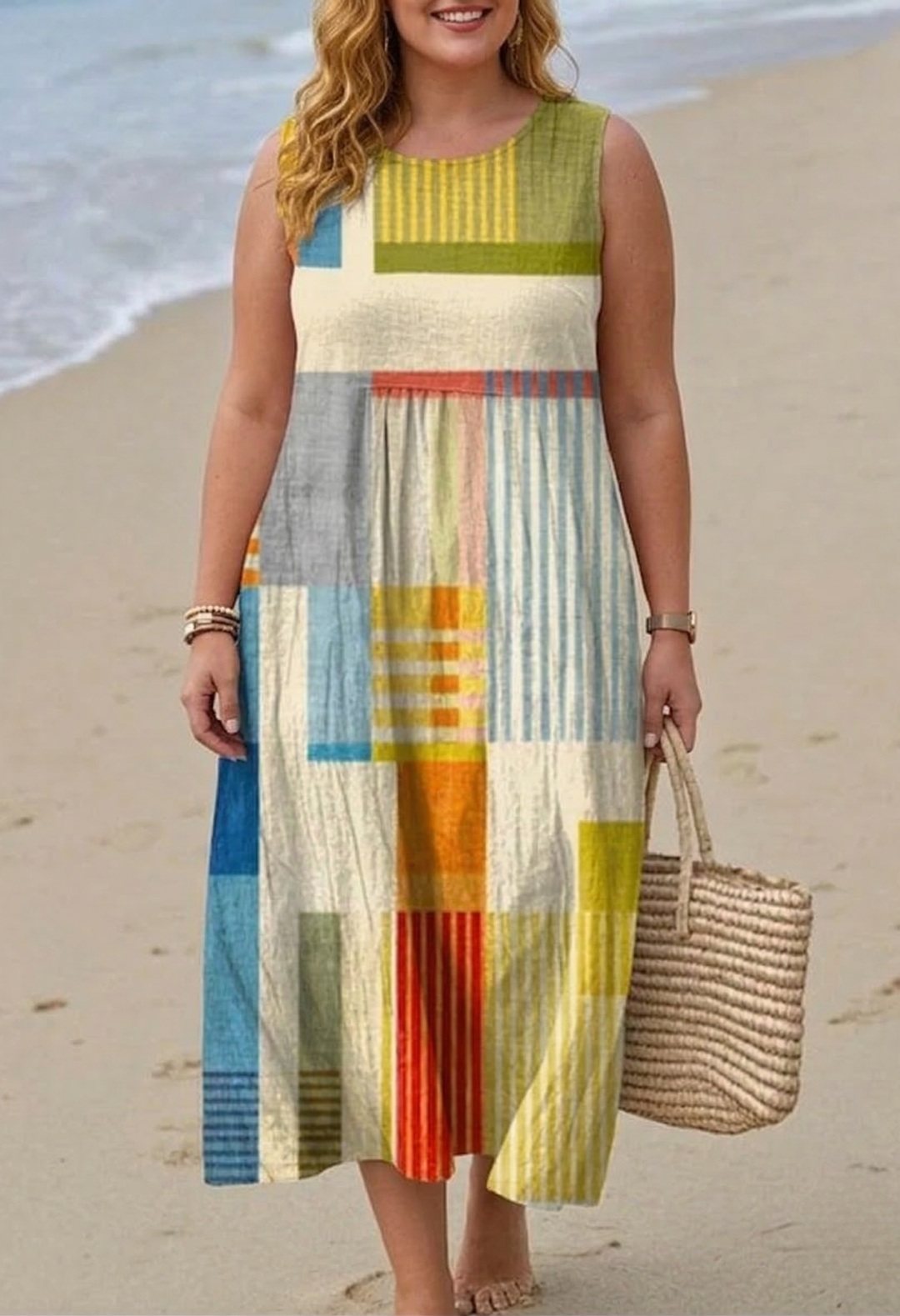 Lark Geometric Midi Dress
