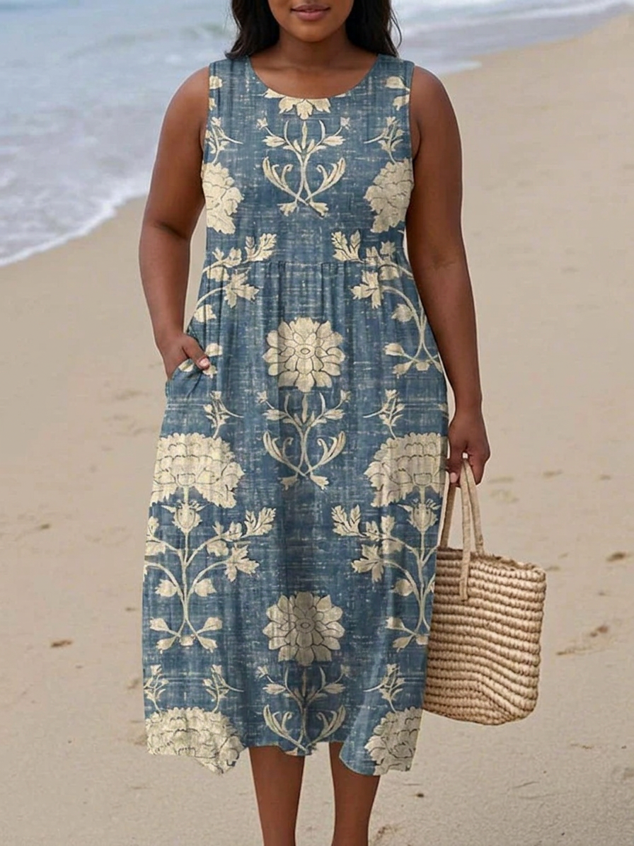 Calliope Boho Midi Dress