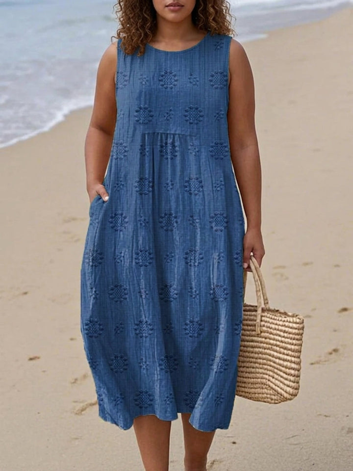 Astrid Embroidered Midi Dress