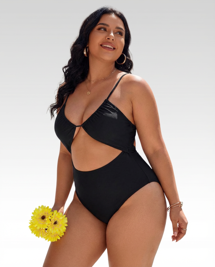Nia | One-Piece Monokini with Cut-Outs and Tummy Control
