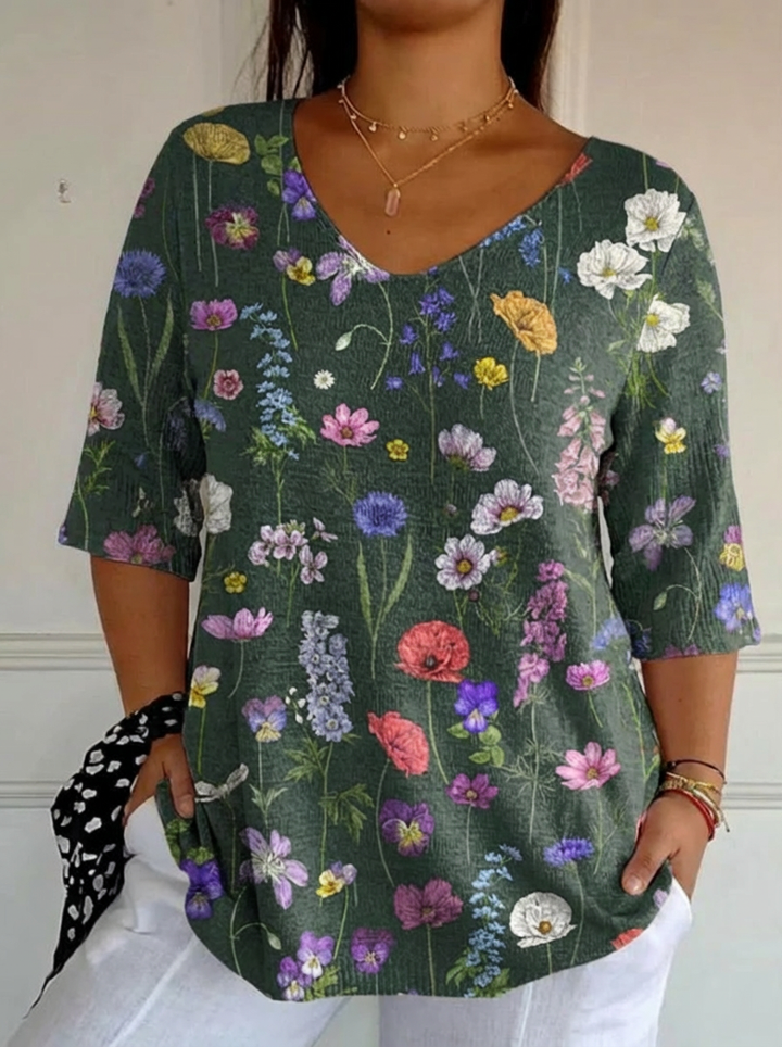 Tindra Spring Botanical Garden Pattern Printed Women&