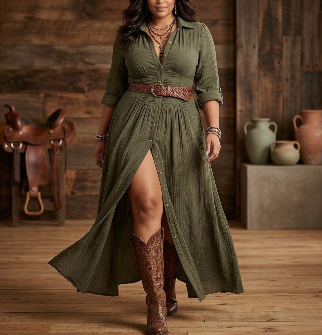 Vael | Belted Dress