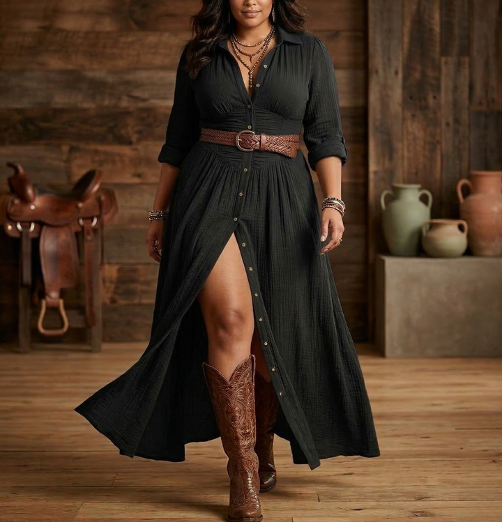 Vael | Belted Dress
