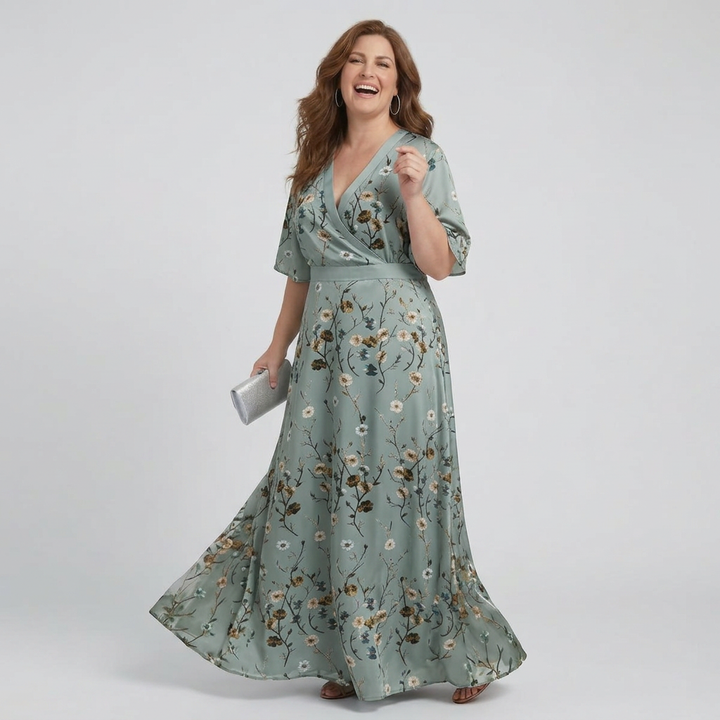 Ottilie | Halter Bloom Flow Maxi Dress