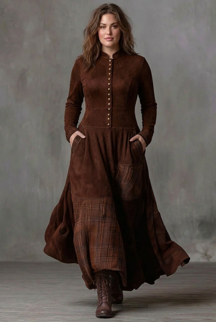 Cleo | Suede Dress with Belt