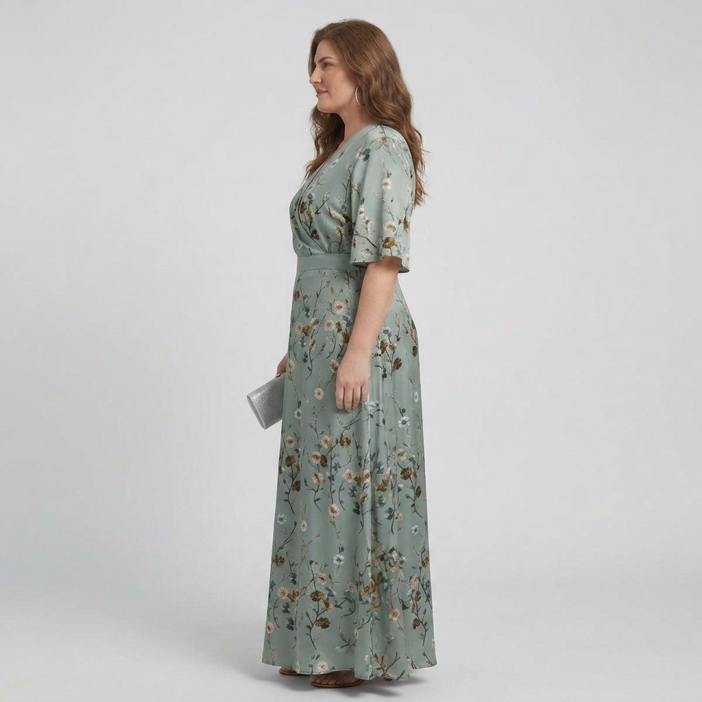 Ottilie | Halter Bloom Flow Maxi Dress