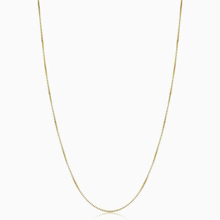 Nadya Box Necklace | White Gold