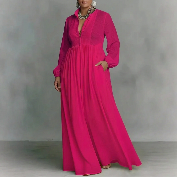 Vera French Dress: Elegant Ribbon-Tie Charm