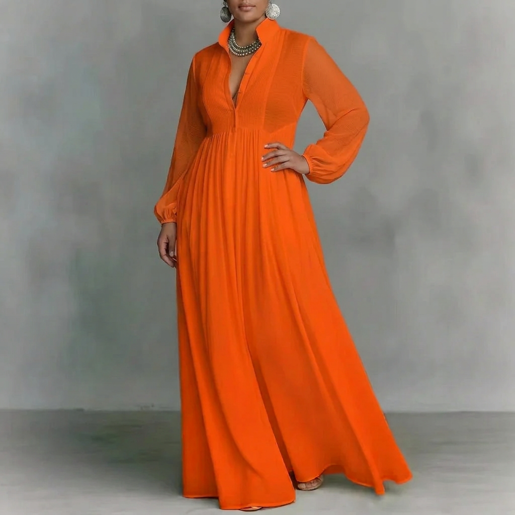 Vera French Dress: Elegant Ribbon-Tie Charm