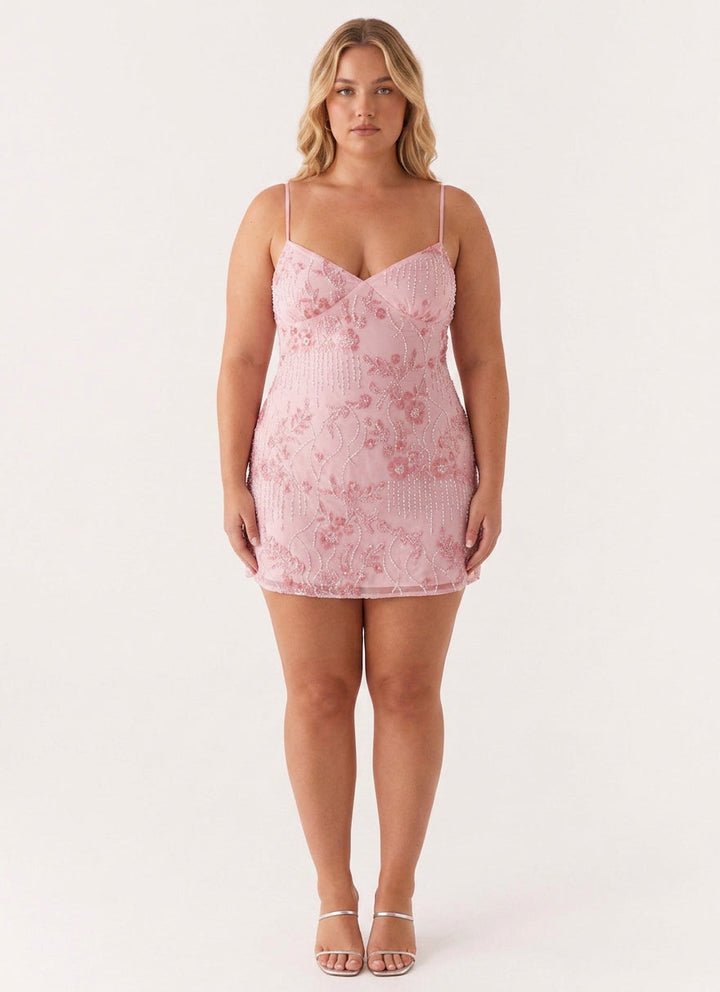 Honora - Sparkling Beaded Mini Dress