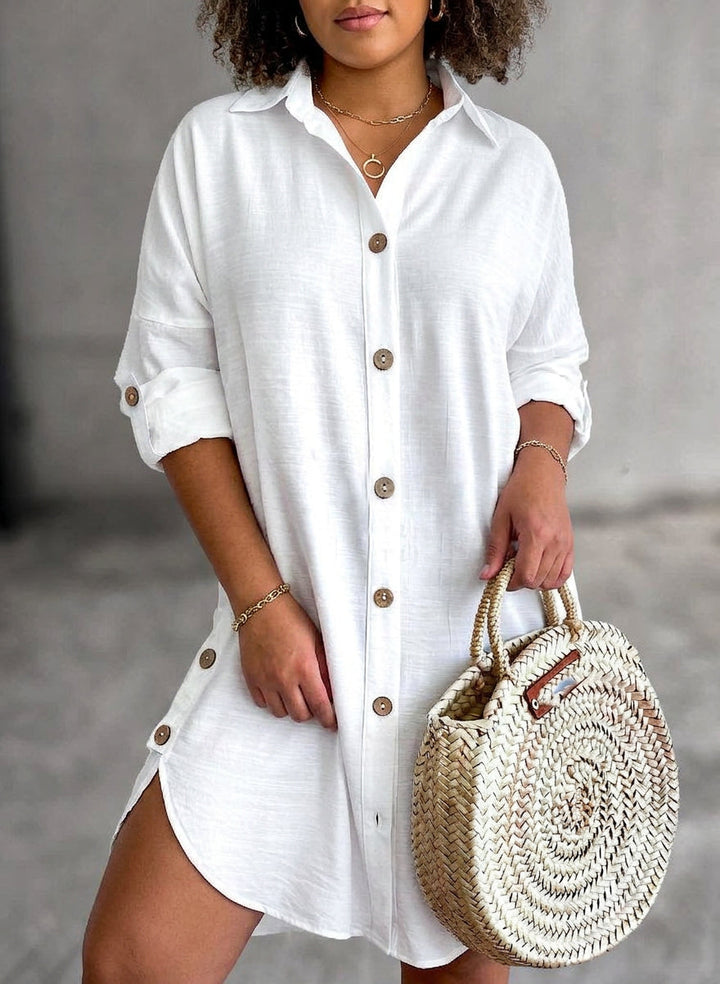 Leona - Button-Up Shirt Dress