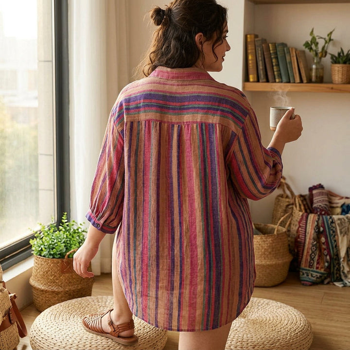 Jessamine - Cotton Digital Printed Comfort Shirt