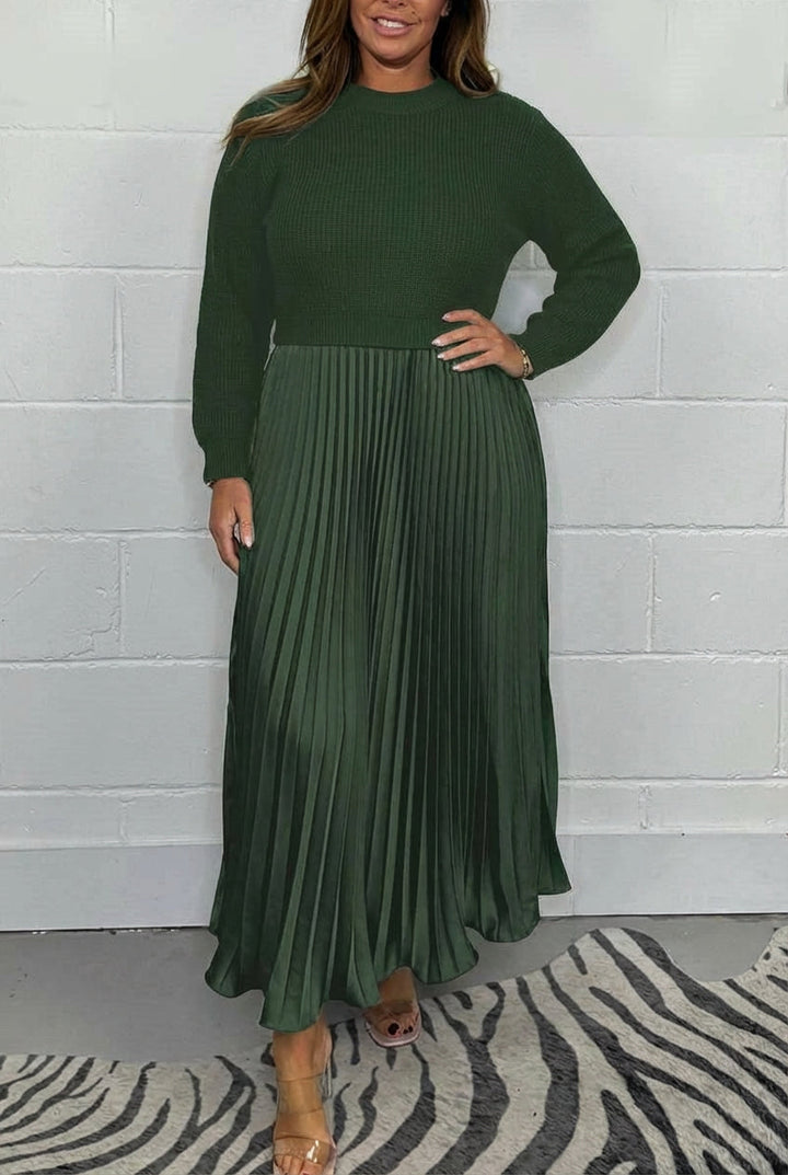 Esmé - Maxi dress with Jumper and pleated skirt