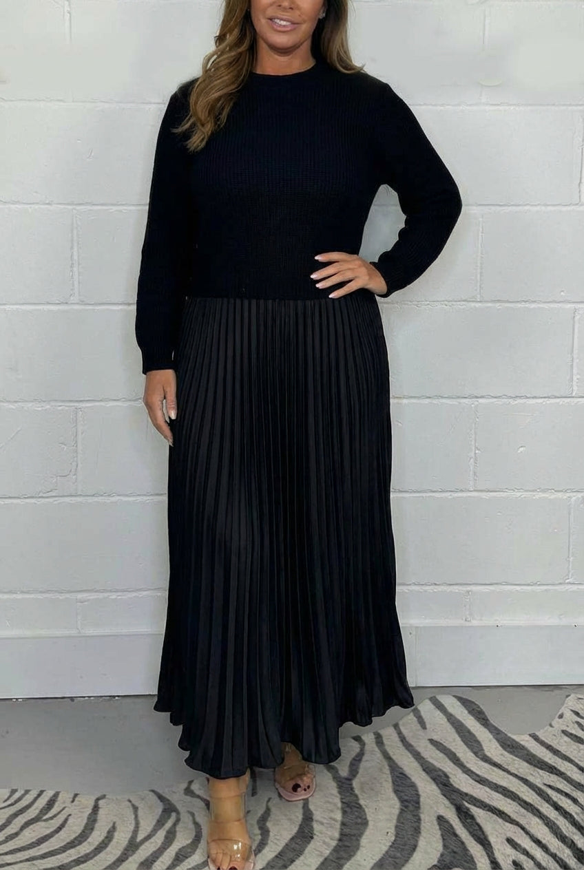 Esmé - Maxi dress with Jumper and pleated skirt