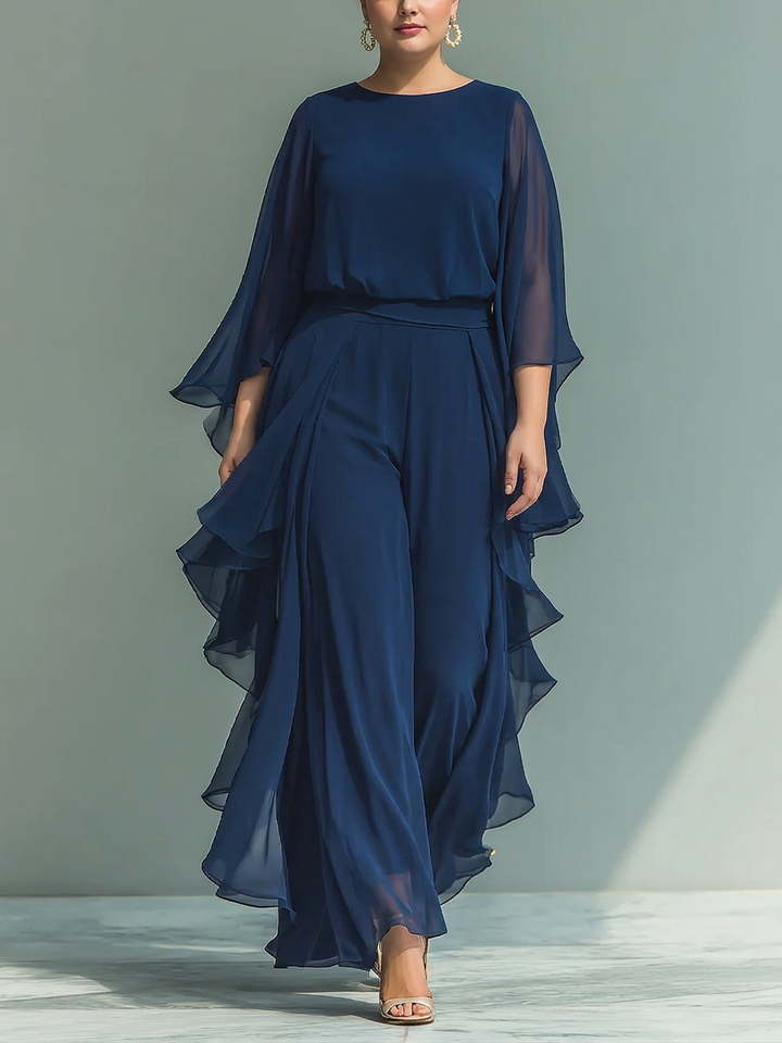Lior | Elegant Flowing Evening Jumpsuit