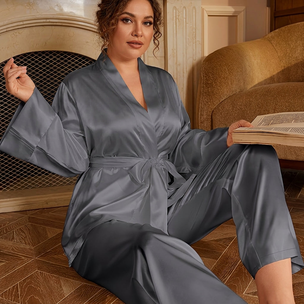 Mable | Elegance Robe &amp; Pajama Set