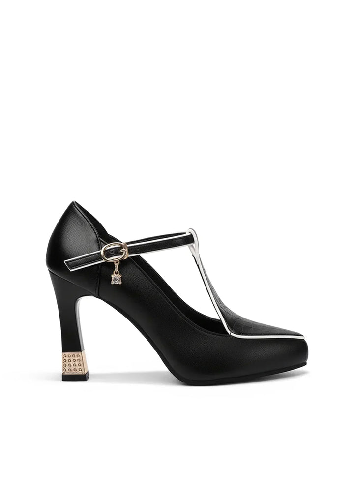 Monroe – T-Bar Jewel Pumps