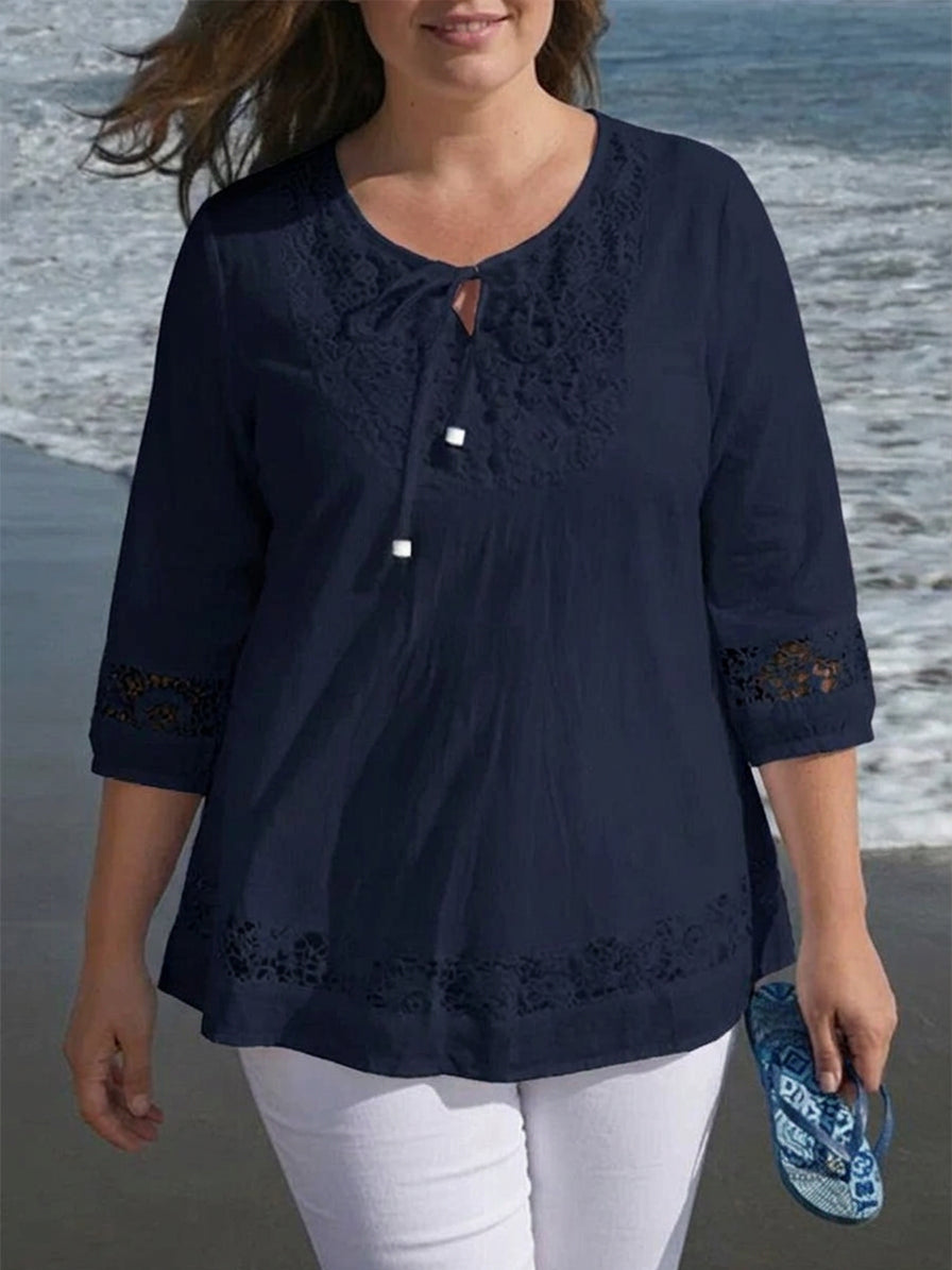 Posy | Lace Sleeve Top