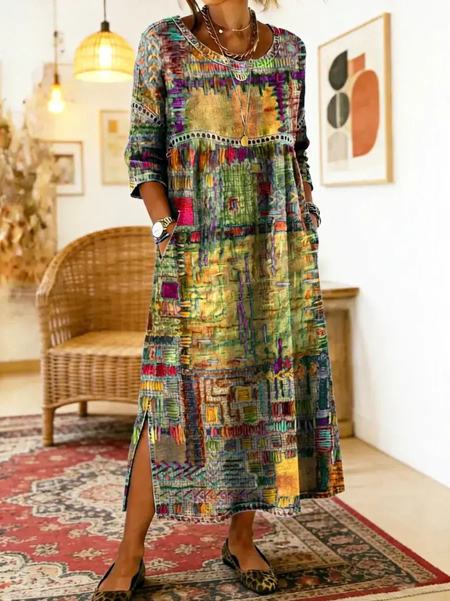 Kit | Printed Midi Dress