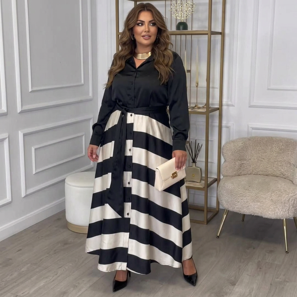 Lara | Striped Maxi Dress